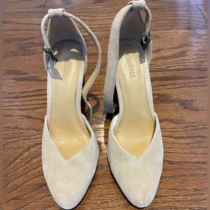 Soludos suede block heels